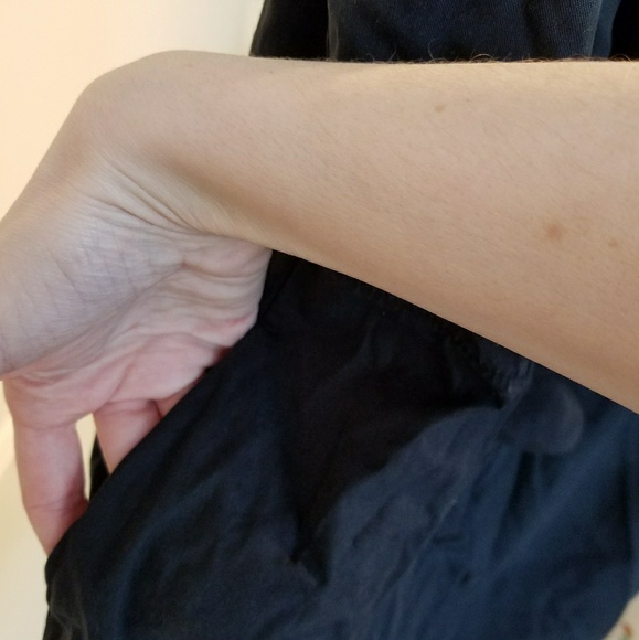 GAP Black Sleeveless Ruffle Front Dress Sz 6P - Picture 5 of 5